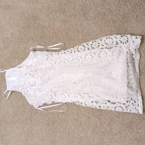 Francesca's White Floral Dress